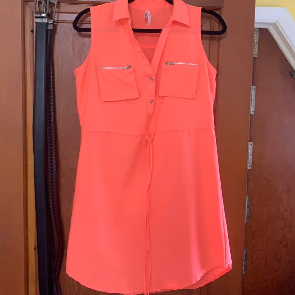 Peach dress